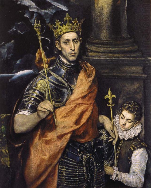 St Louis,King of France,with a Page, El Greco